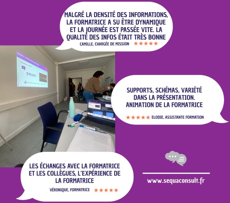 Personnes participant à une formation sur la mise en place du système de management de la qualité